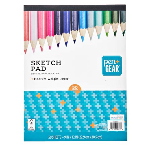 74GSM 100 Sheets Top Wire- contains a bright white sketch paper with a fine-tooth texture, a durable surface resistant to erasing. . Sketch pad walmart